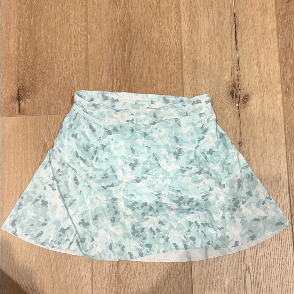 Athleta Light Green Camouflage Skirt